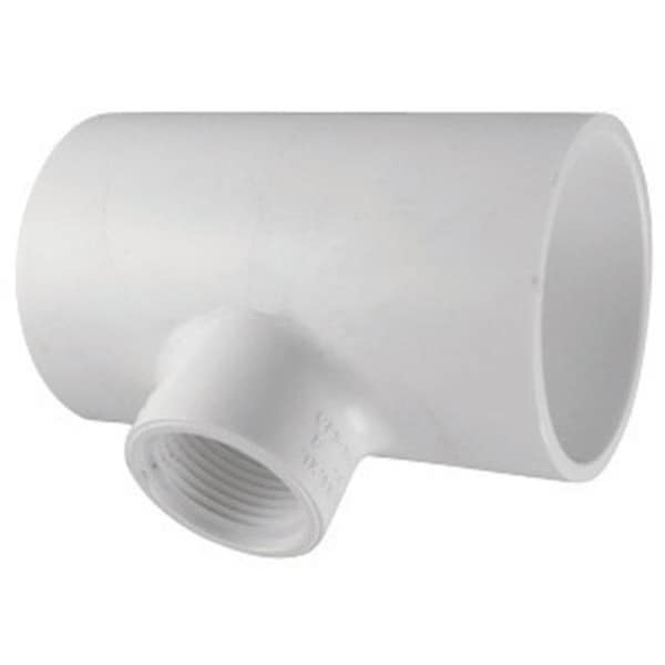 Charlotte Pipe And Foundry Charlotte Pipe & Foundry PVC024014300 PVC Schedule 40 Reducing Tee 1.5 x 0.5 in. FPT 45849 - main